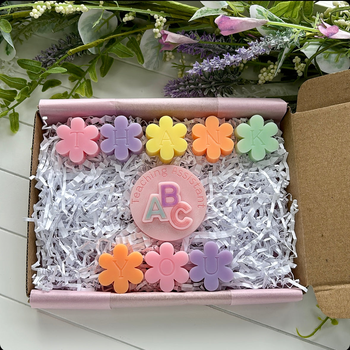Teacher/Teaching Assistant Flower Wax Melt Gift Set