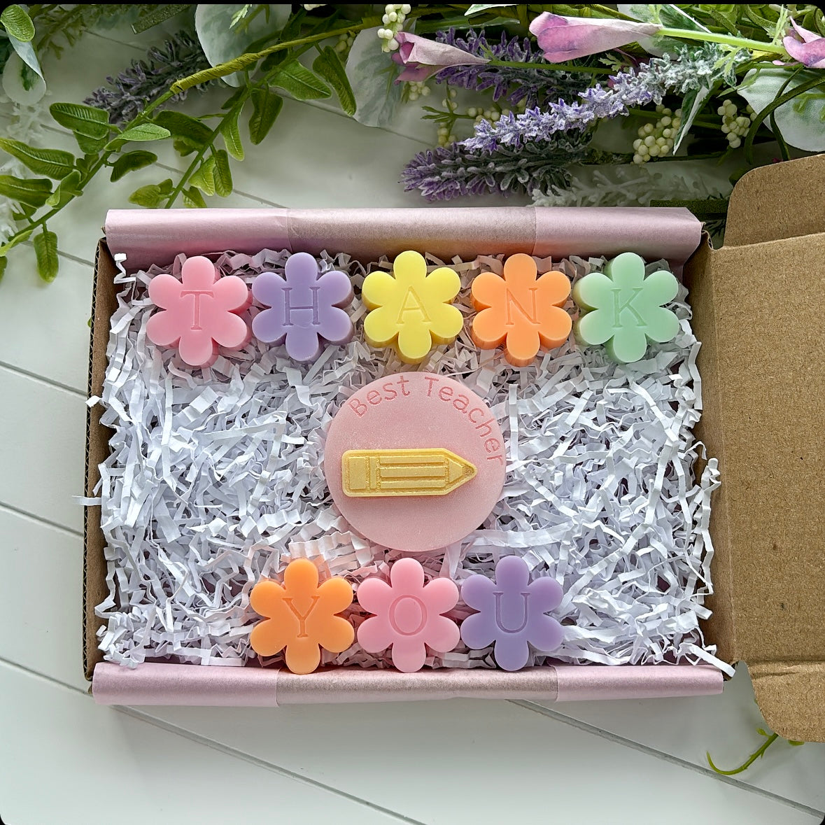 Teacher/Teaching Assistant Flower Wax Melt Gift Set