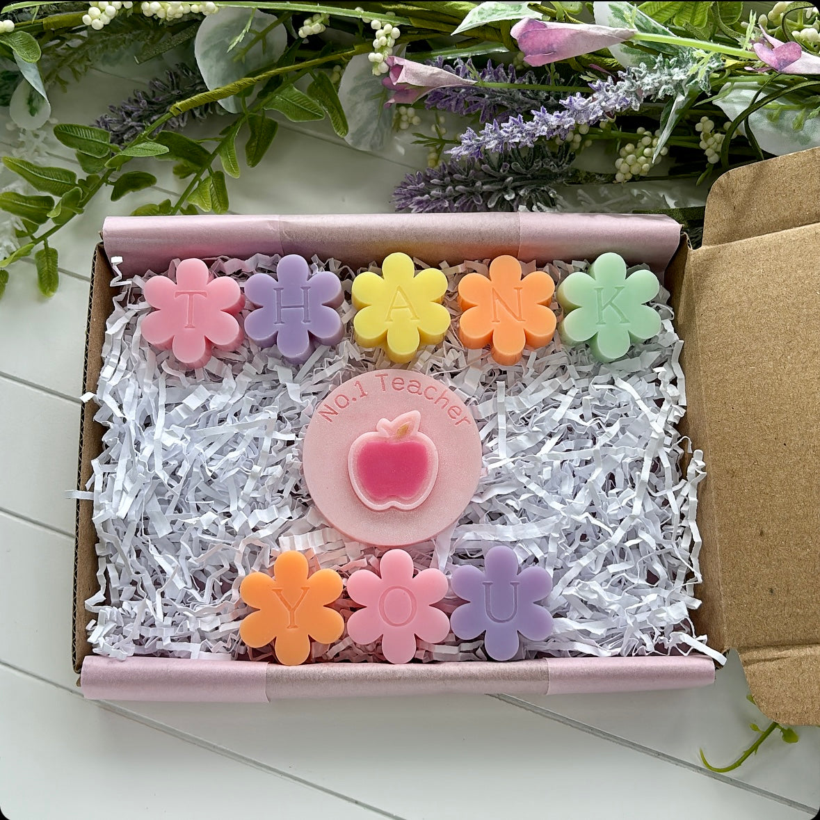 Teacher/Teaching Assistant Flower Wax Melt Gift Set