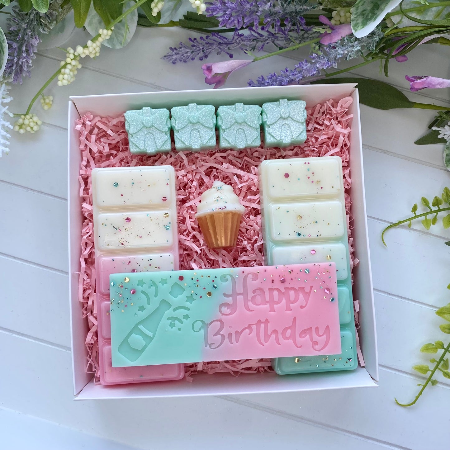 Personalised Happy Birthday Wax Melt Gift Set