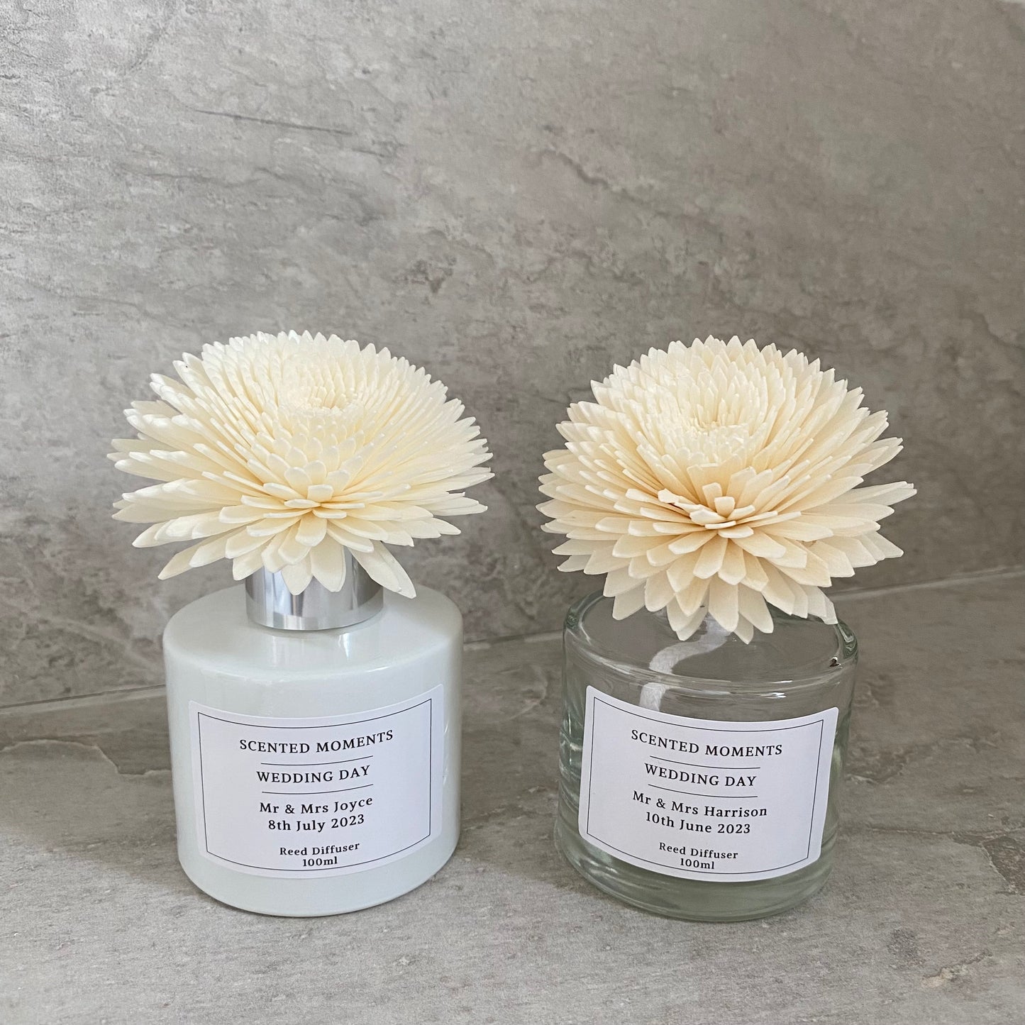 Luxury Personalised Wedding Day Reed Diffuser