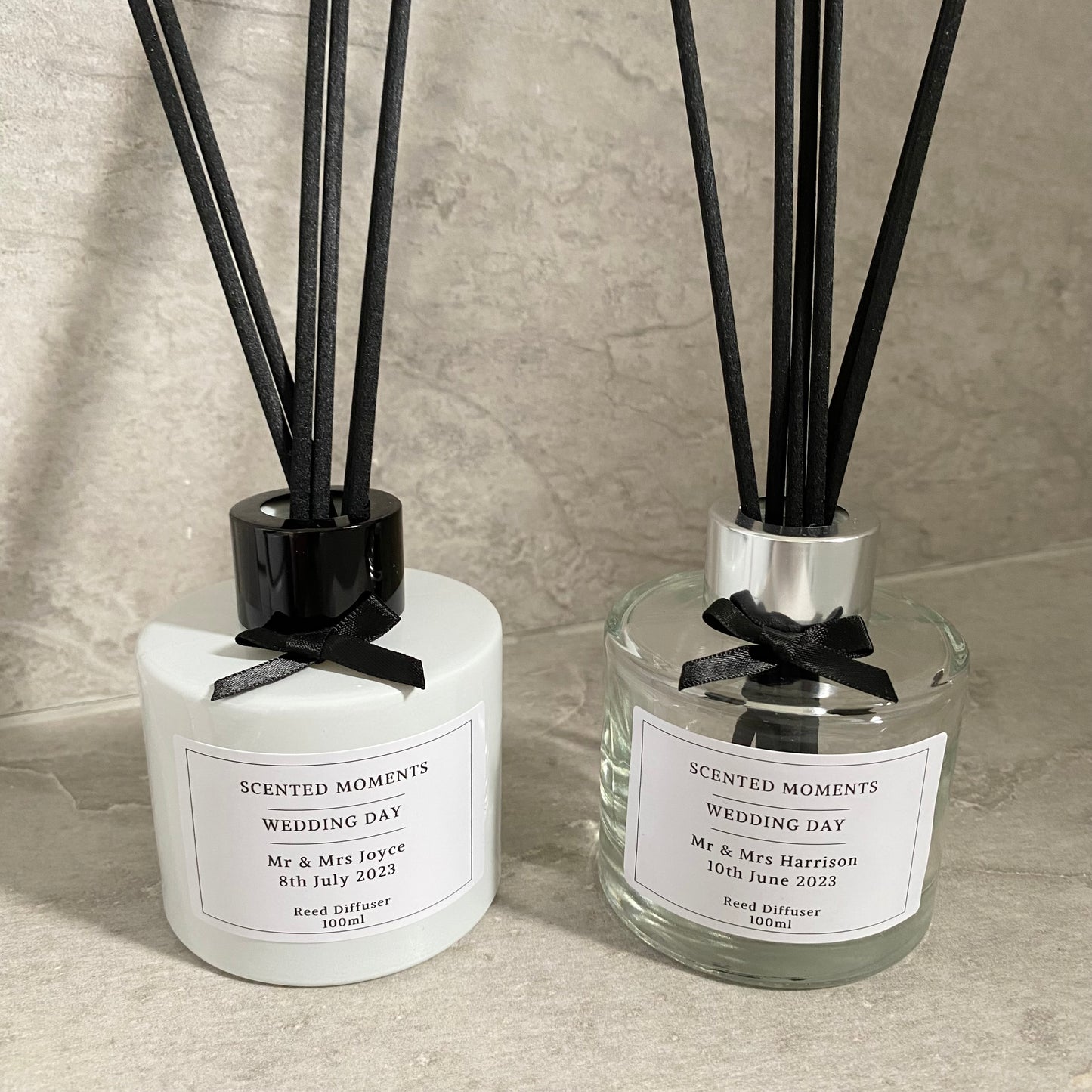 Luxury Personalised Wedding Day Reed Diffuser