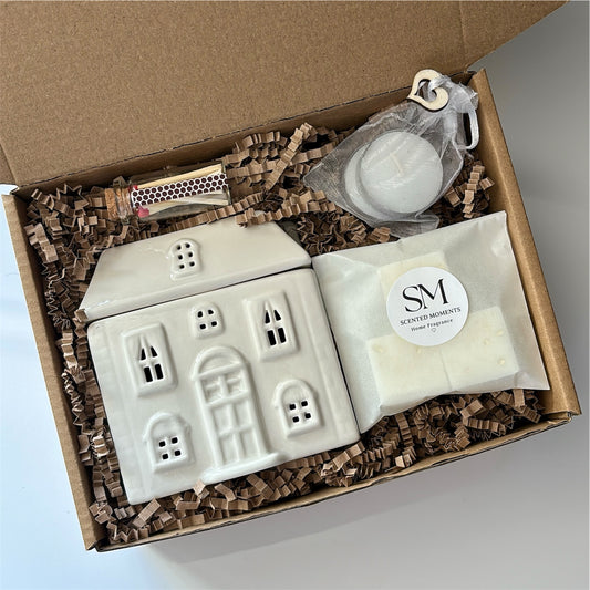 Wax Melt House Burner Gift Set